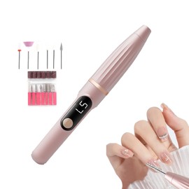 Electric Nail File - Manicure Drill Nail Electric File - Digital Display Portable Manicure Kit, Pedicure Tools Polishing Grinder for Fingernail Toenail