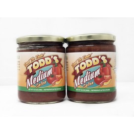 2 Pack of Todd's Medium Salsa Trust The Taste All Natural 15.5oz jars