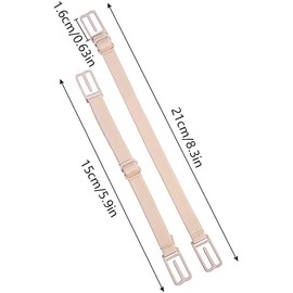 Bra Strap Clips,6 pcs Non Slip Elastic Bra Strap Clips Holder Adjustable Bra Strap Holders for Women Ladies Girls Black Flesh Color and White
