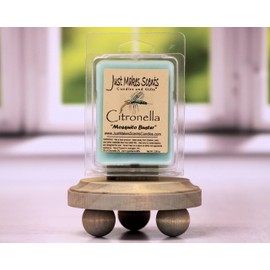 2 Pack - Citronella Scented Blended Soy Wax Melts | for Use Indoors | Made in The USA by Just Makes Scents Candles & Gifts