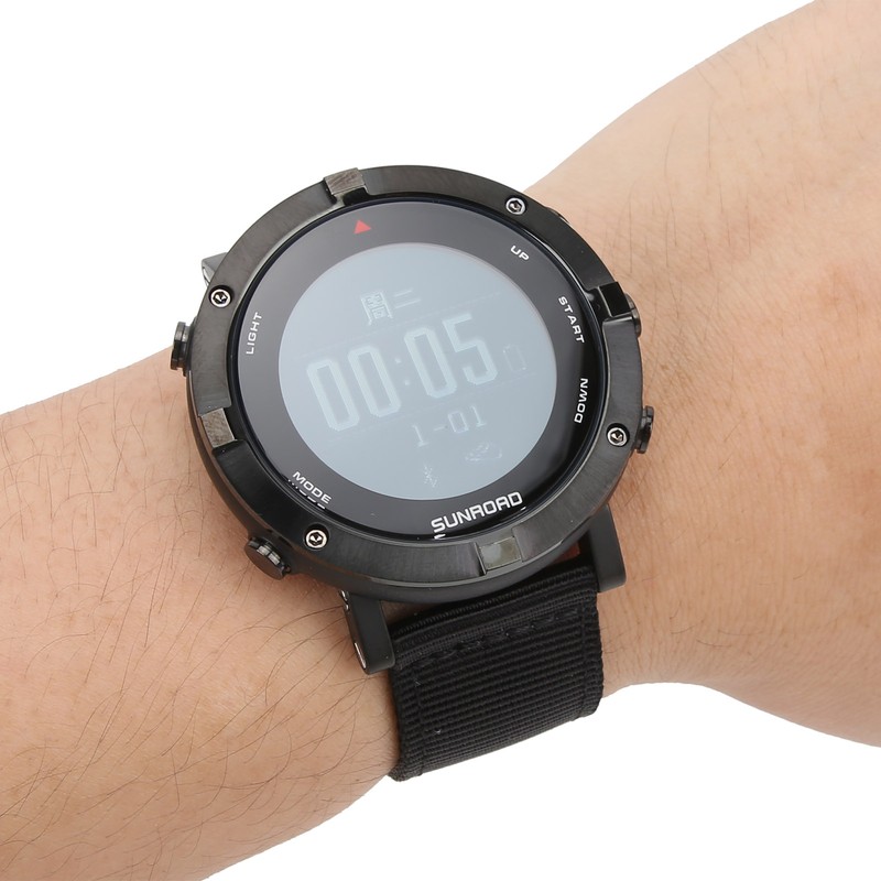 Men's Digital Sport Wristwatch GPS Running Swimming Watch with Compass