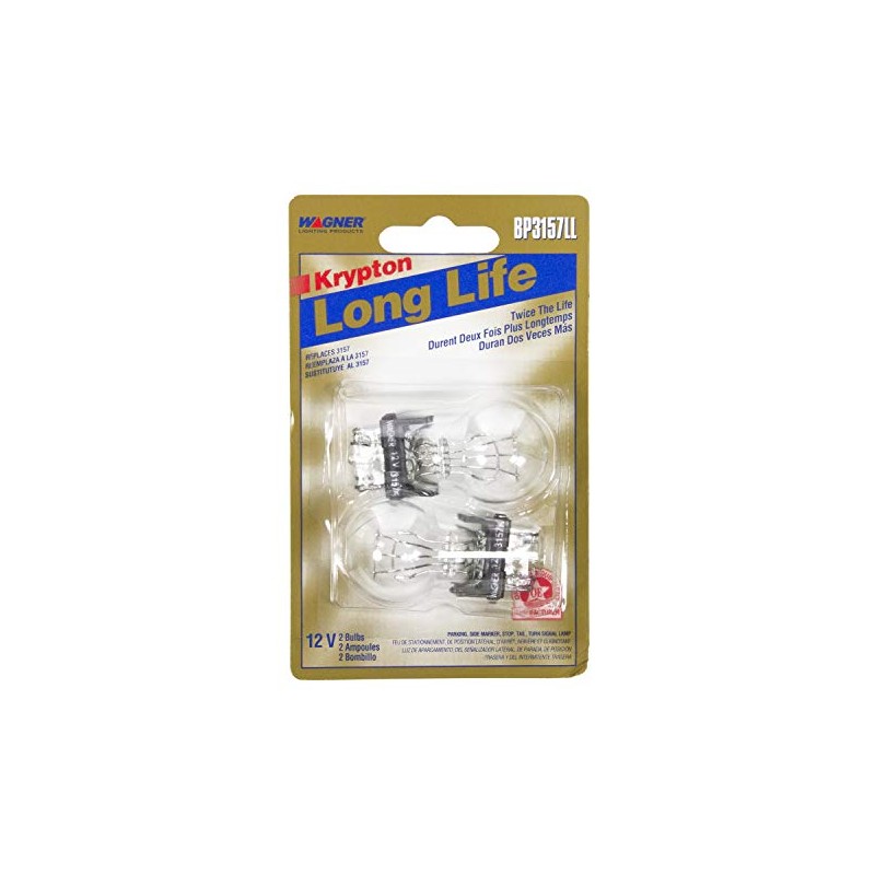 Wagner Lighting BP3157LL Long Life Multi-Purpose Light Bulb Card of
