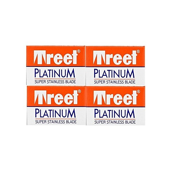 40 Treet Platinum Double Edge Razor Blades