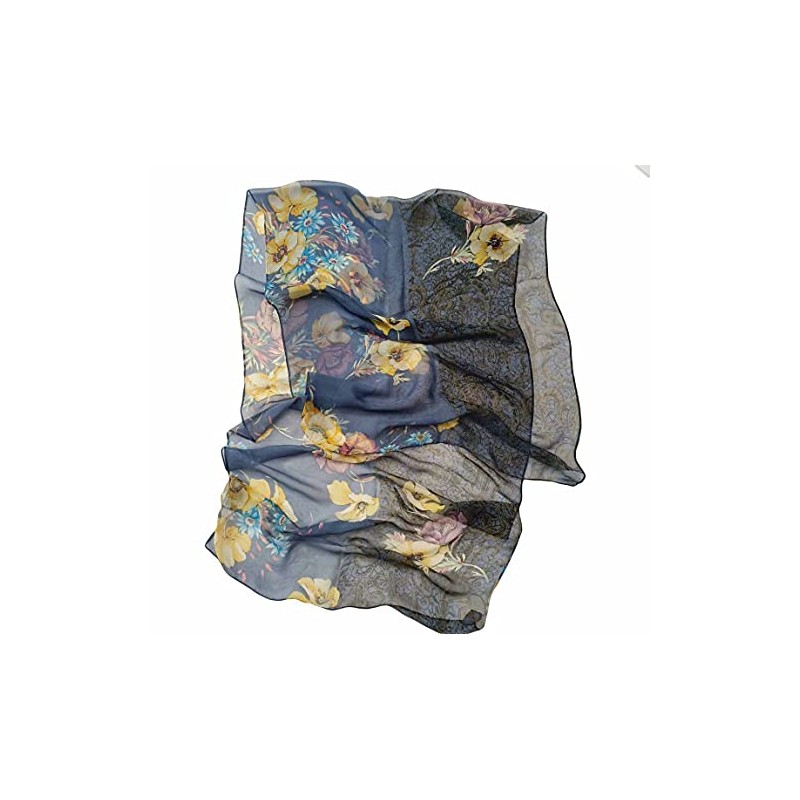 Pokeedioty Women's Lightweight Fashion Scarf Chiffon Sheer Scarves Shawl