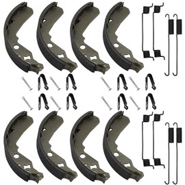 Brake Shoes Kit Front & Rear for Kawasaki Mule 600 610 SX KAF400 2005-2022, OEM#41047-0001 41047-1052 41047-7501