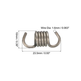 sourcing map Clutch Spring Tension Spring, 6Pcs Chainsaw Clutch Spring for Set MS380 MS381 MS038 Replacement Parts