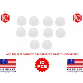 10 Silicone MED Earbud Ear Tips For JAYBIRD X1 X2 X3 X4 VISTA 2 Headphones - WHITE
