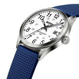 LN LENQIN Mens Watches Analog Quartz Sports Unisex Watch 30M Waterproof Nurse Watches for Men Women Nurse Medical Professionals-Military Time with Second Hand Glowing Easy to Read Dial Wrist Watch…