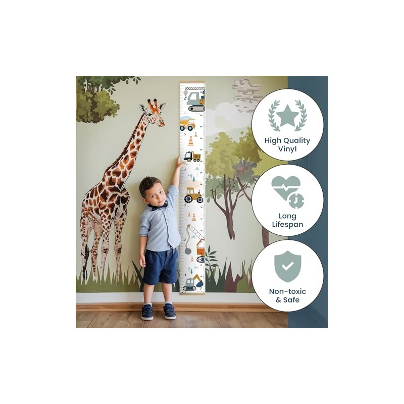 Échelle de croissance avec cadre - Baby Growth Height Chart,