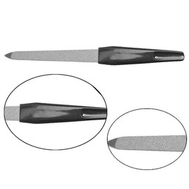 Nail File Metal, Nail Pocket File with Long Handle, Accessories, Manicure and Pedicure, Wear-Resistant, Washable, 14.8 cm