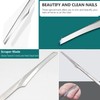 AKOAK 5 Pcs Stainless Steel Scraper Multifunctional Professional Pedicure Tools