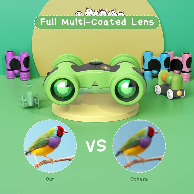 LetsGO toyz 2020 Binoculars for Children, 8 x 21, Christmas