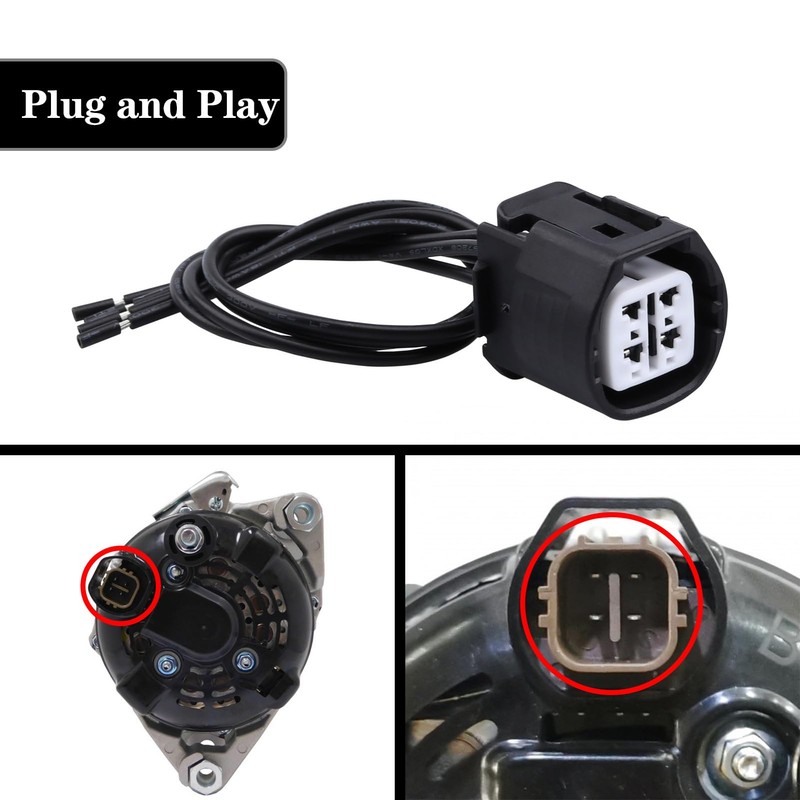 Alternator Pigtail Harness Plug Connector Fit for Hyundai Santa Fe