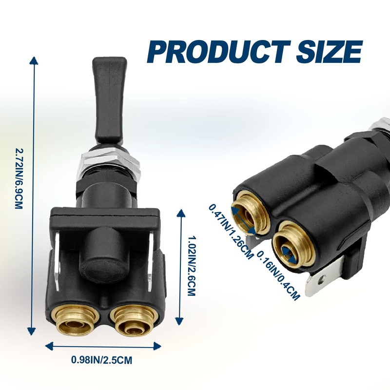 SYudwen Air Electric Toggle Valve Paddle Switch Replacement for OEM