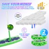 KEEPOW Reusable Mop Refill Pads Replacement Compatible with Swiffer Heavy