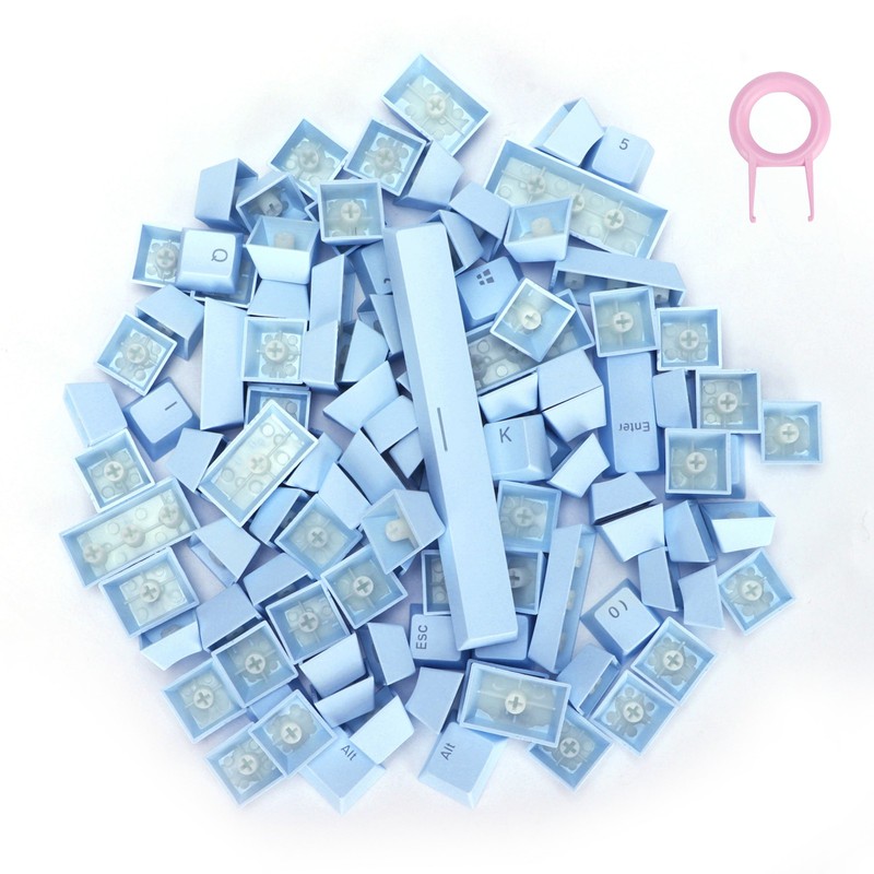 PBT Keycaps Ergonomic Design Oil Resistant Colorful 108 Key Video