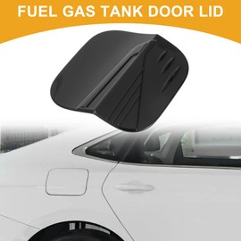 Partuto Fuel Tank Door Cap for Honda Civic 2022-2025 Fuel Filler Flap Cover Adhesive Type Glossy Black ABS Fuel Filler Door Gas Cap