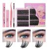 ANNAFRIS Cluster Lashes Kit 60D+80D+100D Individual Eyelashes 0.07mm D Curl