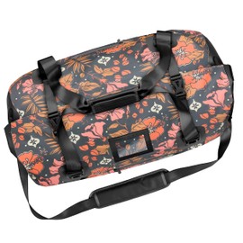 Skog Å Kust Duffelsak Heavy Duty Waterproof Duffel - Gear Bag for Sports, Travel, & More - 60L Hibiscus