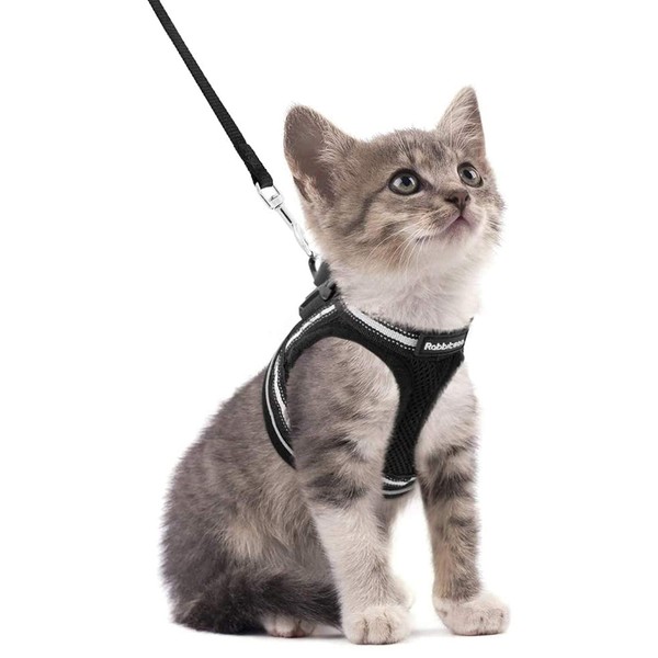 Cat Harness and Lead Set for Walking Adjustable Soft Kitten