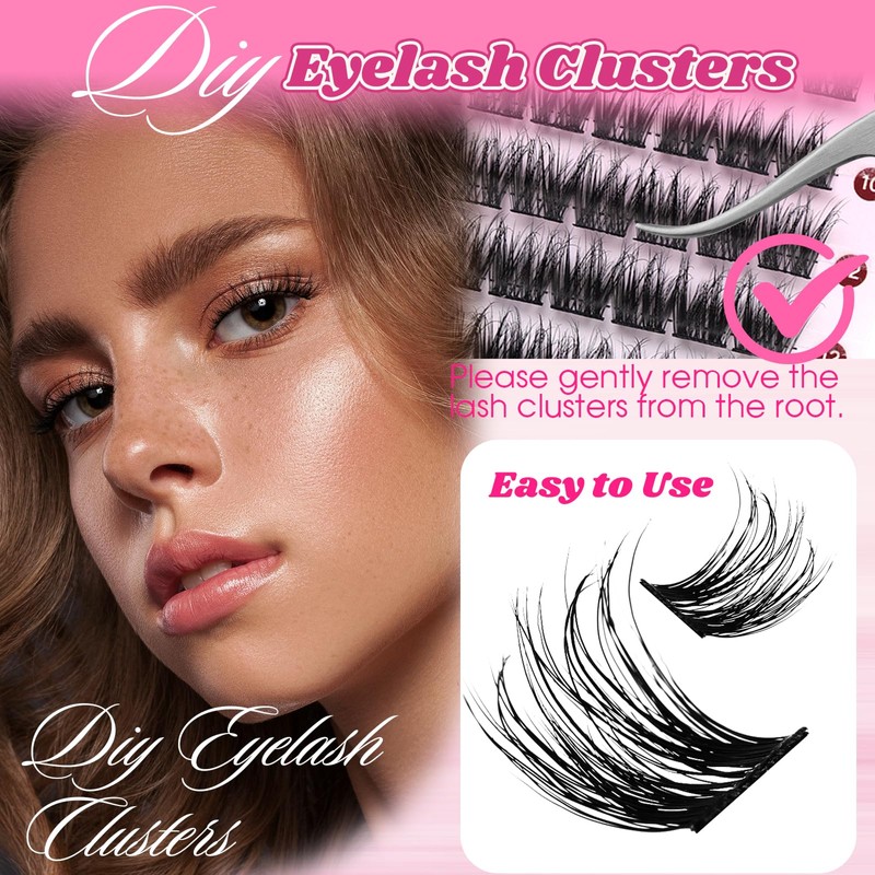 Lash Clusters Eyelash Clusters Natural D Curl Cluster Eyelash Extensions