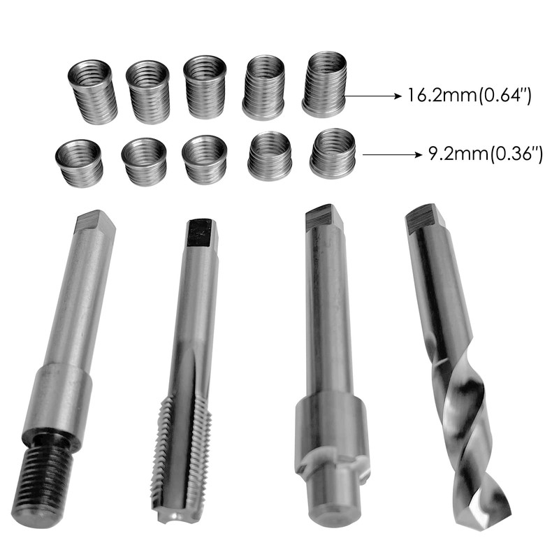 BZBMGMO M12x1.5 Two Sizes Thread Repair kit (Including 5 Inserts