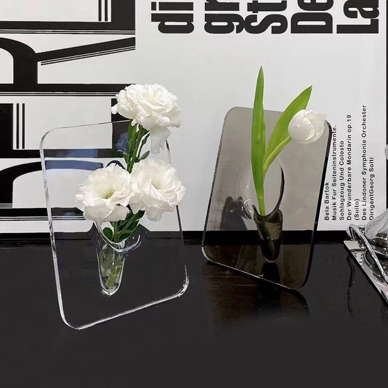 Art Photo Frame Vase Resin Multi Functional Hydroponic Flower Vase