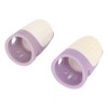 4 Pcs Silicone Thimble Purple Soft Elastic Finger Protector Finger