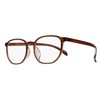 [Netmeganecom] 老眼鏡 【cf5078c2plus3.00as】 非球面 透明度を極めたレンズ フレームカラーBrown ブルーライトカット 超撥水 マルチコート
