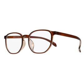[Netmeganecom] 老眼鏡 【cf5078c2plus3.00as】 非球面 透明度を極めたレンズ フレームカラーBrown ブルーライトカット 超撥水 マルチコート