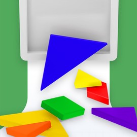 Oostifun 7PCS 3D Tangram Puzzle Helle Farbe Gehirn Teaser Pädagogische Entwicklung Intellektuelles Spiel Kinder Aufklärung Spielzeug