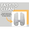 Fix Position Toilet Back Support — 2-Panel Backrest Toilet Assistance
