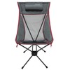 ALPS Mountaineering Simmer Lounger Camping Chair, One Size, Salsa/Charcoal