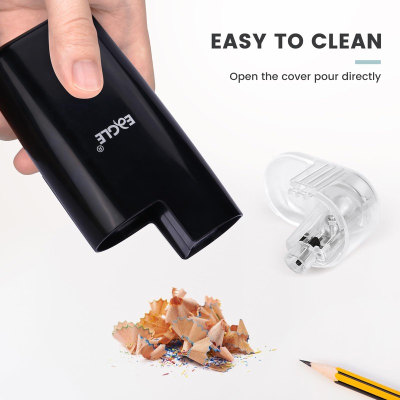 Eagle Protable Automatic Pencil Sharpener (Black)