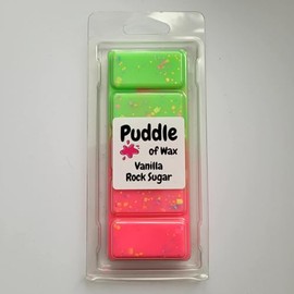 Puddle of Wax - Vanilla Rock Sugar Soy Wax Melt Snap Bar - 50g - Sweet Scent - Vegan Friendly - Made in the UK