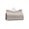 Leadigol Tissue Box Cover, Napkin Box Desktop Storage Case PU