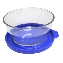Tupperware Sommer Drops Bowl with Hanging Lid Leak-Proof Hitparade Fresh Drops 210 ml Food Storage Container (Pearl Clear Blue)