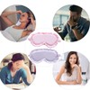 HAZMA 2 Stück Schlafmaske, Seiden-Schlafmaske Mit Verstellbaren Bändern, Schlafbrille Damen