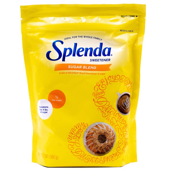 SPLENDA Sugar Blend Low Calorie Sweetener for Baking, 2 Pounds (908 Grams) Resealable Bag (Pack of 1)