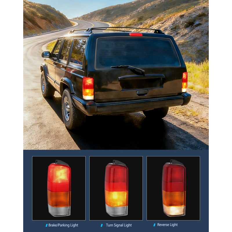 Nilight Taillight Assembly Compatible with 1997 1998 1999 2000 2001
