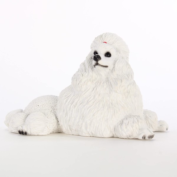 Conversation Concepts Poodle, White Original Dog Figurine (4in-5in)