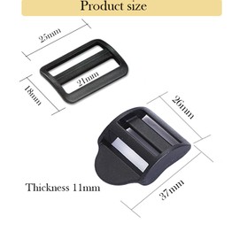 Generic 10 Pack Heavy Duty Plastic Backpack Clips - Black, Universal Compatibility, Easy to Install, Multi-Functional Design