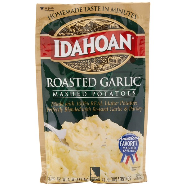Idahoan Roasted Garlic Mashed Potatoes - 4 oz