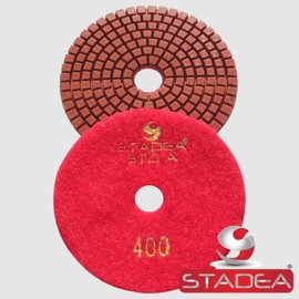 Granite Wet Diamond Polishing Pads 4 Inch for Marble Concrete Glass Stone Polishing by STADEA, Grit 400-5 Pieces