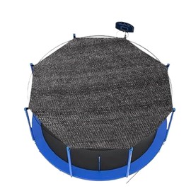 WRQIOO Trampoline Sun Protection Cover, Diameter 305 cm, Trampoline Sun Protection Net, 8 Poles Tram-Pole Canopy Cover, UV-Resistant Tram-Pole Accessories