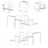 Dickly 6 Pieces Acrylic Display Riser Acrylic Stand Set Transparent