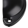 JIAYUET Black Half Moon Cabinet Handles, 81mm x 35mm Vintage