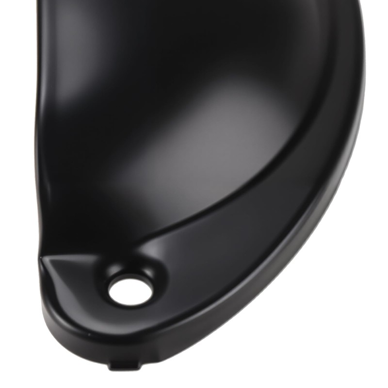 JIAYUET Black Half Moon Cabinet Handles, 81mm x 35mm Vintage