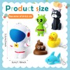 Newtay 6 Pcs Nurse Animal Flashlight Keychain Pediatric Nurse Flashlight