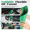 JUSTTOP Flexible Oil Funnel,Reused Flexible Foldable Oil Drain Funnel,Form a